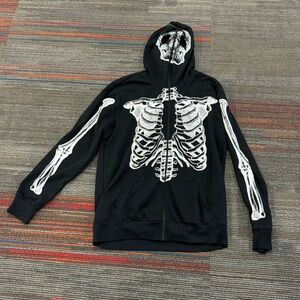 Social Collision Skeleton Full Zip Hoodie Men’s Size L